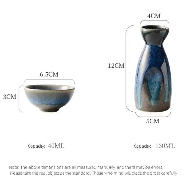 Japanese Vintage Ceramic Sake Pot | Elegant Wine Dispenser