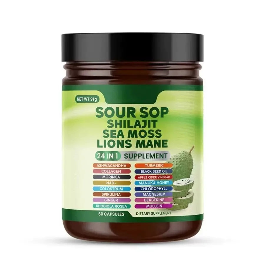 24-In-1 Soursop Supplement | Boost Digestion & Immunity
