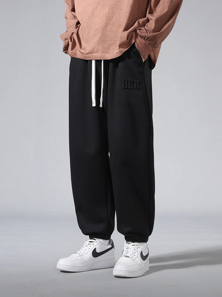 Big Size Men's Tapered Sweatpants | Comfortable Jogger Pants