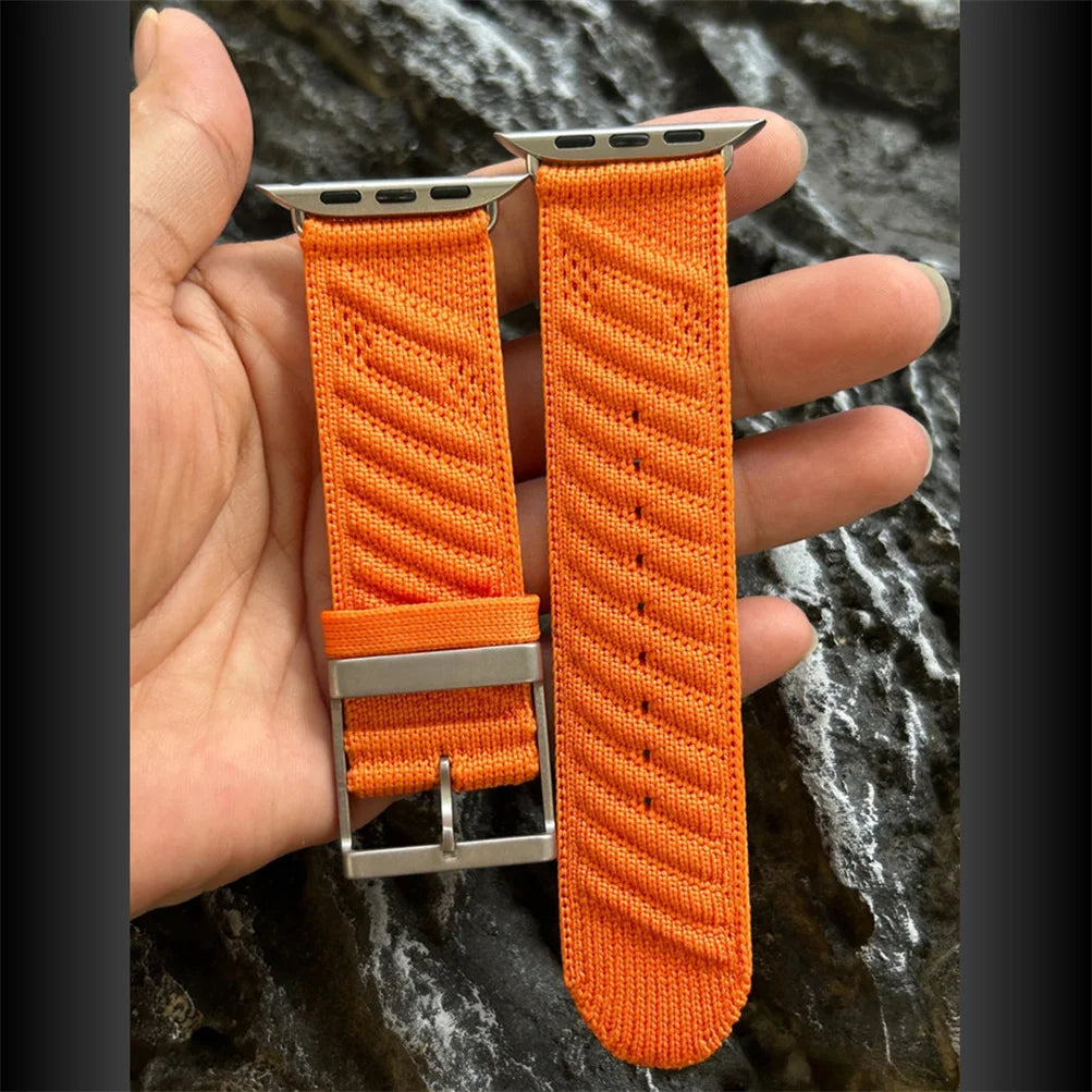 Navy Blue Nylon Strap for Apple Watch | Stylish & Comfortable Band
