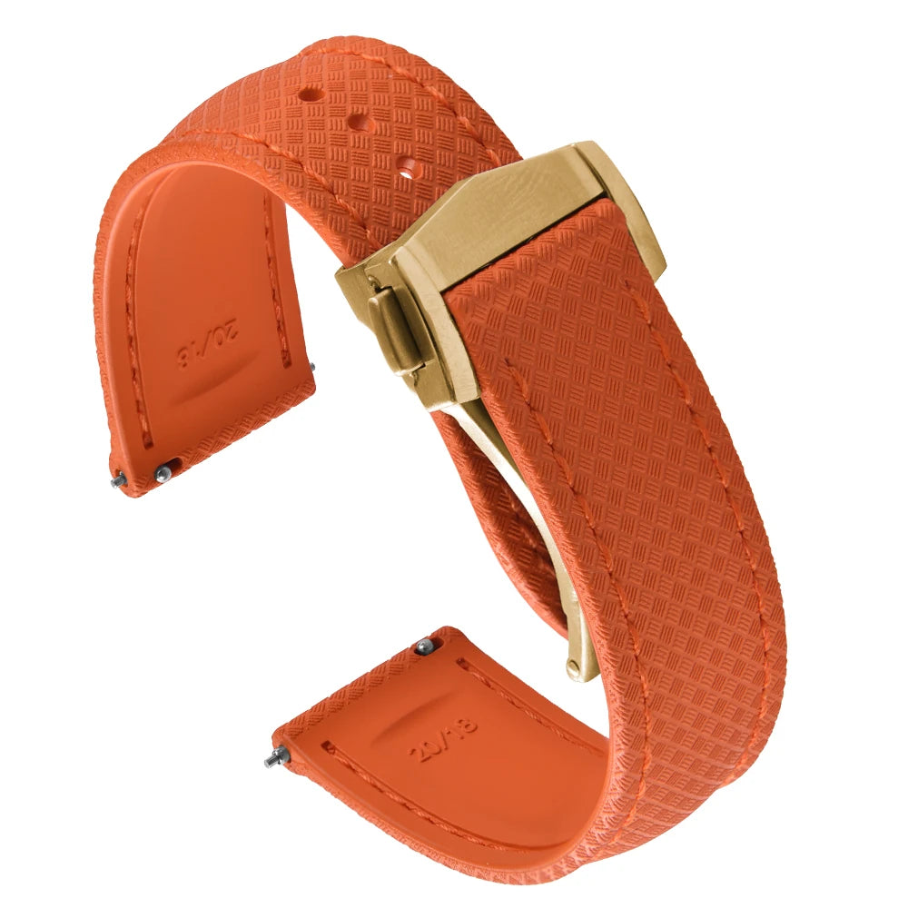 Universal Tropical FKM Rubber Watch Strap | Quick-Release Dive Bracelets