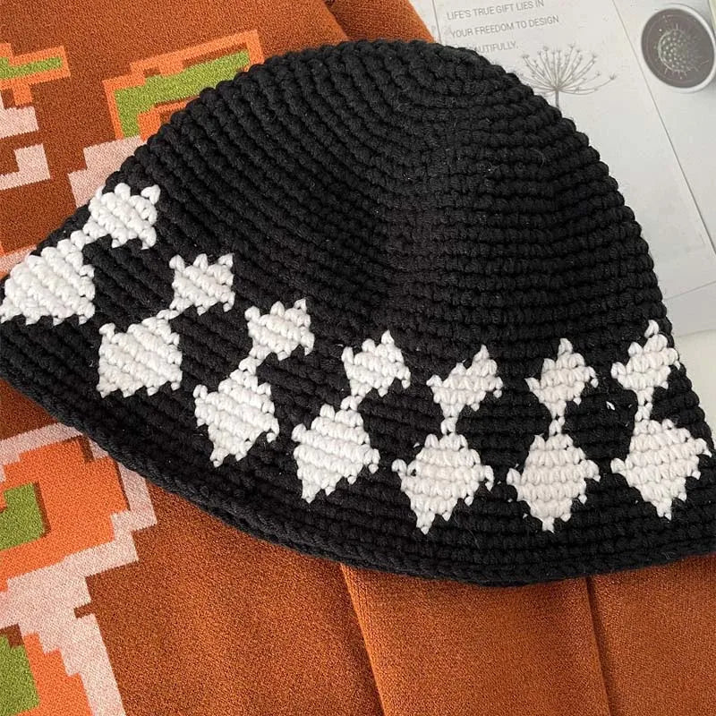 Women's Flower Crochet Bucket Hat | Handmade Spring Summer Style