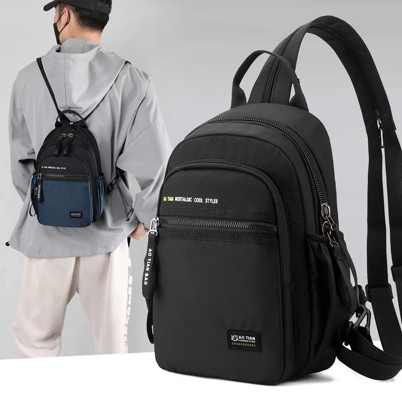 Casual Men's Multi-Functional Shoulder Bag | Perfect Travel Companion