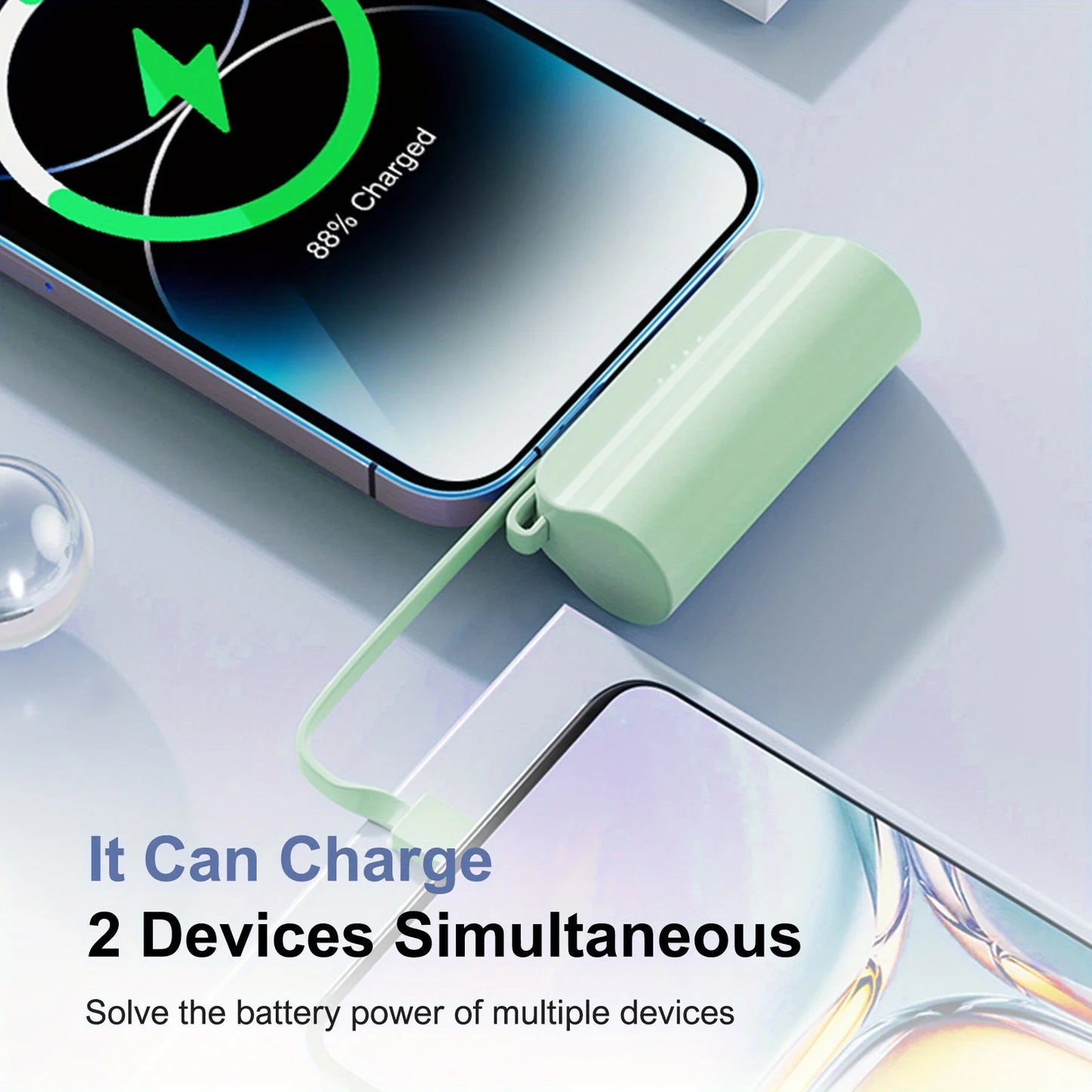 Mini Portable Power Bank 20000mAh | Dual USB-C Charger
