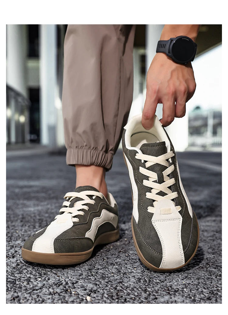 Men's Casual Wide Toe Box Sneakers | Comfortable Non-Slip Trainers