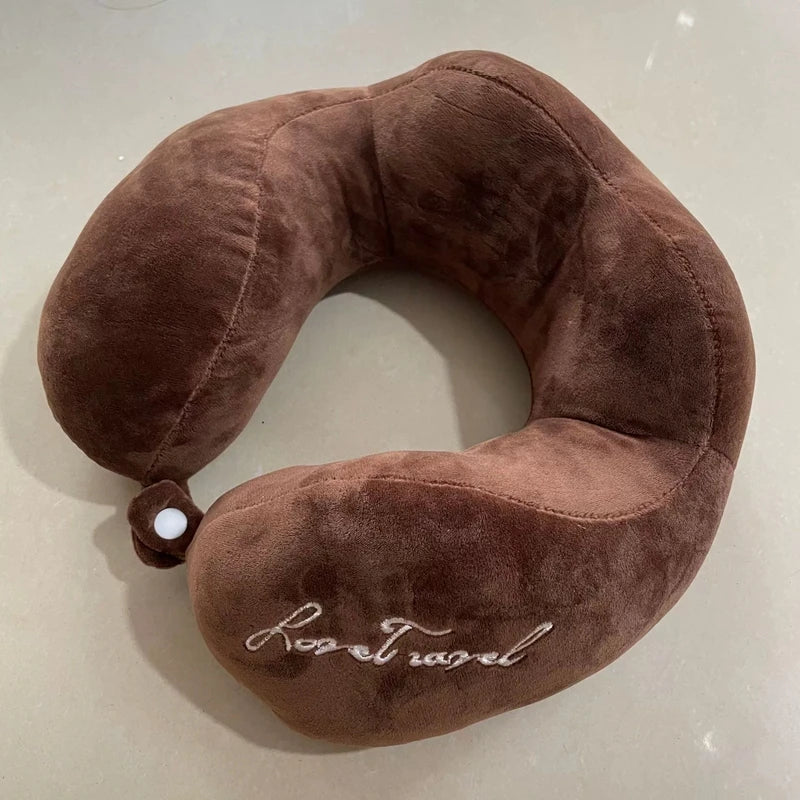 Comfortable U-Shaped Neck Pillow for Travel | Soft Support Cushion