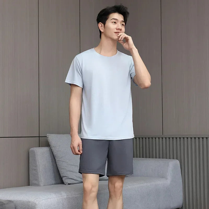 Men's Summer Pajamas | Cool & Comfortable Short-Sleeve Sleepwear