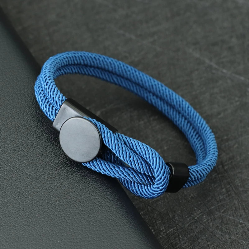 Men's Double Layer Rope Bracelet | Lucky Red Thread Gift for Him