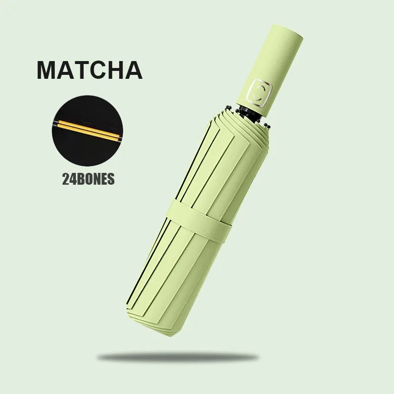 Large Windproof Automatic Umbrella | UV Protection Folding Umbrella