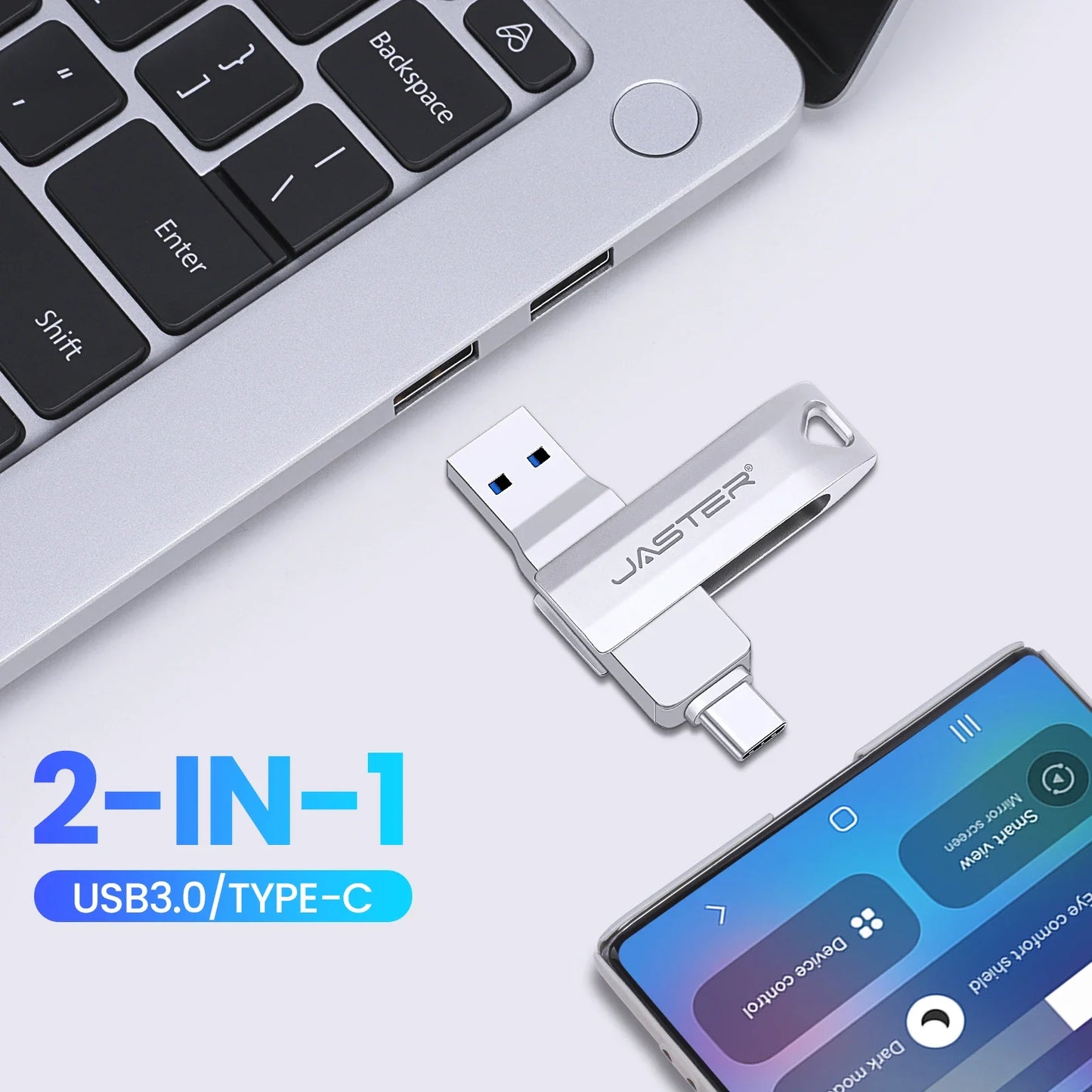 USB-C OTG Dual Pendrive | High-Speed Metal Flash Drive Options