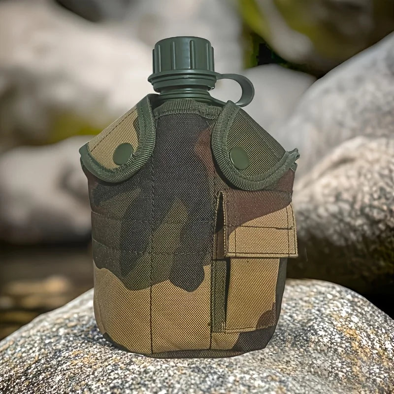 Large Capacity Military Canteen Bottle for Outdoor Adventures