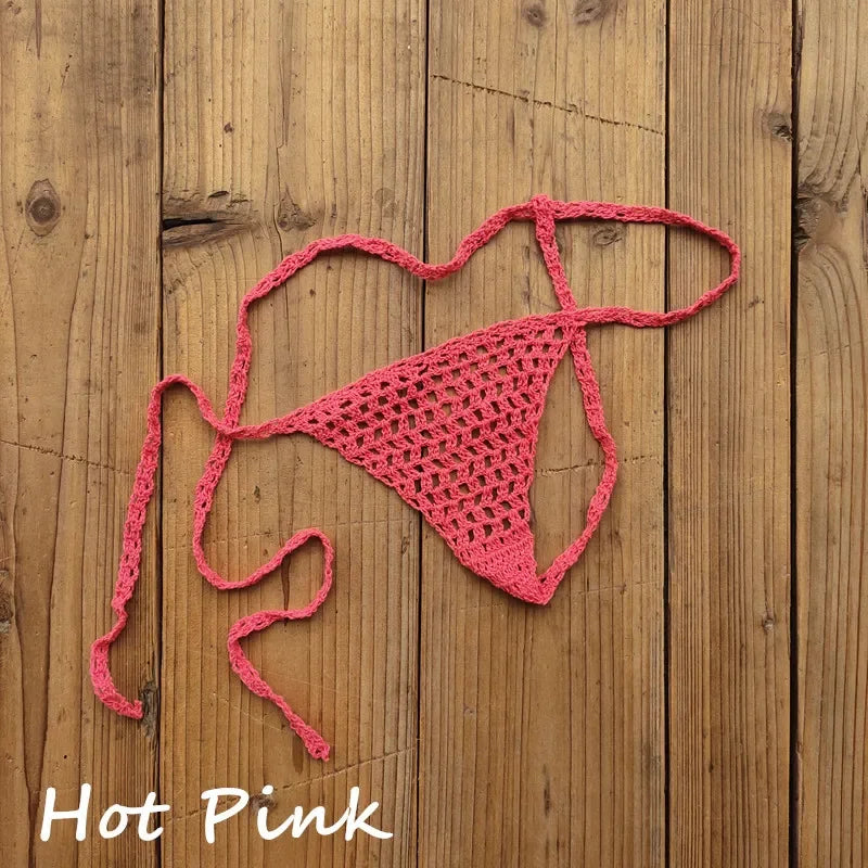 Mini Crochet Lace Thong Bikini | Perfect for Sunbathing & Swimming