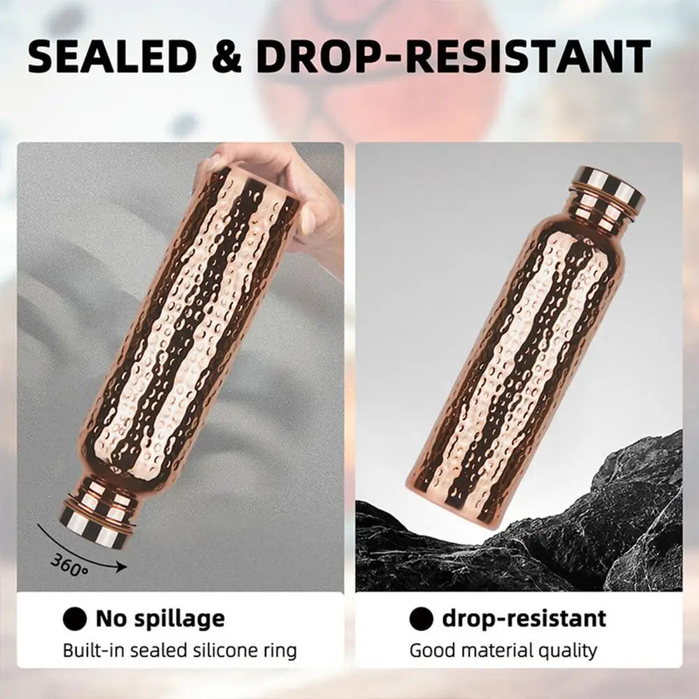 800ML Copper Sports Water Bottle | Leakproof & Stylish Hydration