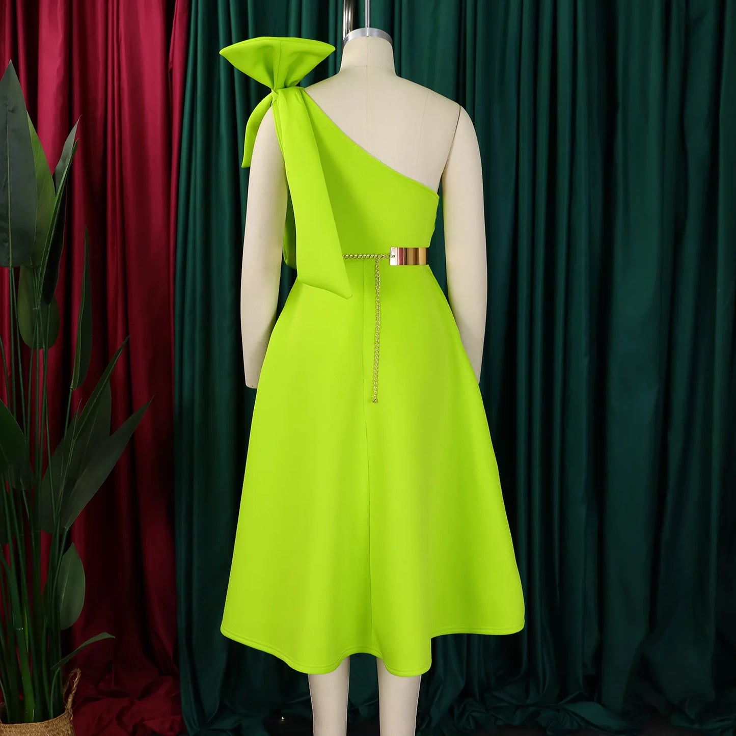 Elegant One Shoulder Dress for Women | Luxurious Summer Fashion