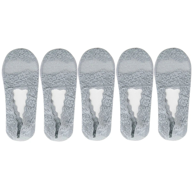 Women's Lace Invisible Ankle Socks | Chic No-Show Comfort