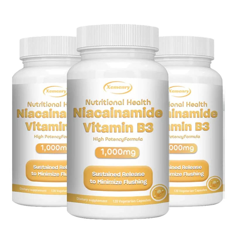 Niacinamide Vitamin B3 Capsules | Boost Brain & Heart Health