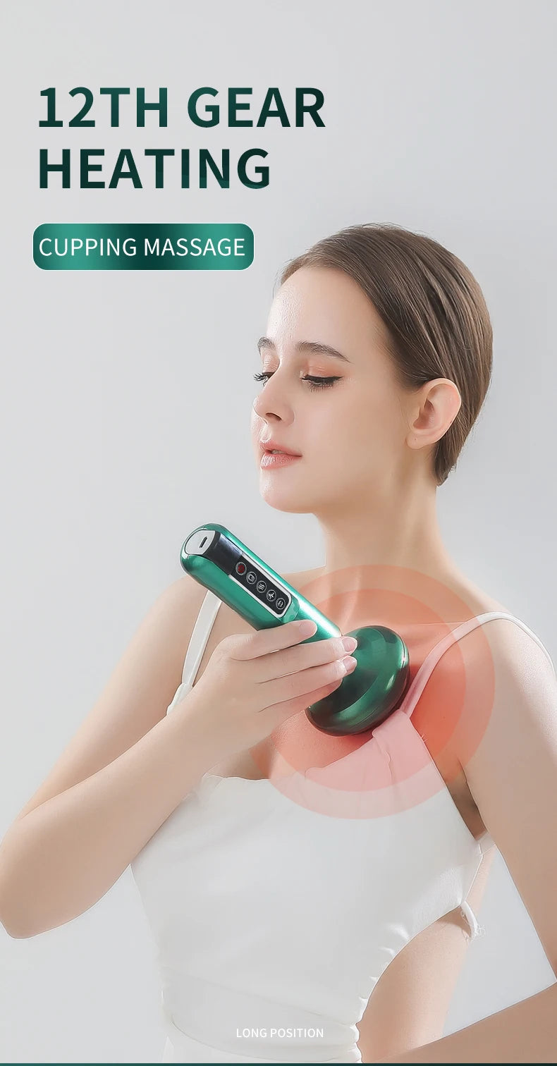 Tricolor Electric Gua Sha Massager | Slimming Infrared Therapy