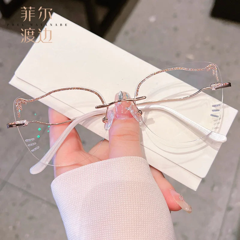 Stylish Rimless Women's Optical Prescription Glasses | 2026 Trends