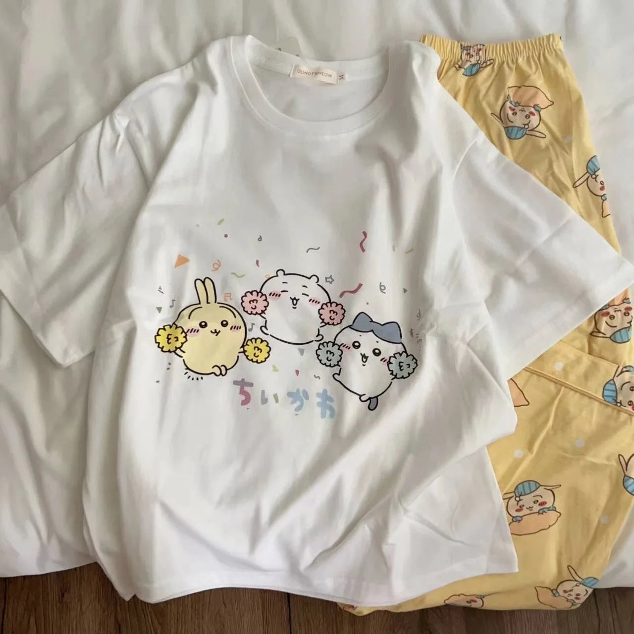Cute Cartoon Pattern Summer Pajamas for Relaxed Comfort