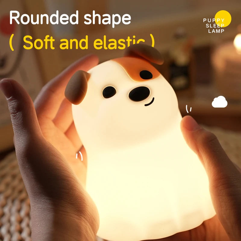 Lámpara de Mesa LED de Animales Kawaii | Luz Nocturna Divertida y Segura para Niños