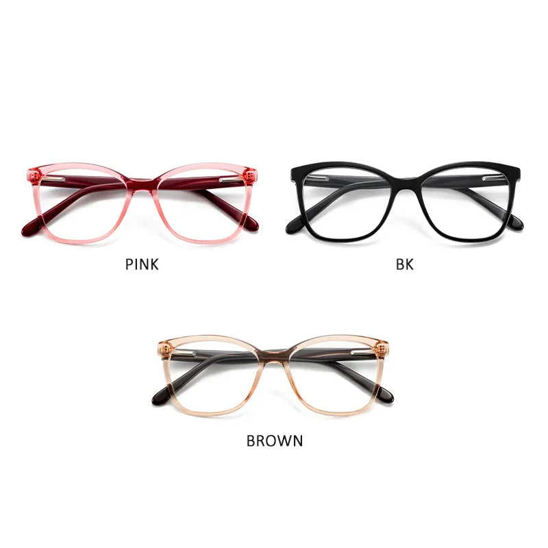 Stylish Women's Prescription Glasses | Progressive Square Acetate Frames