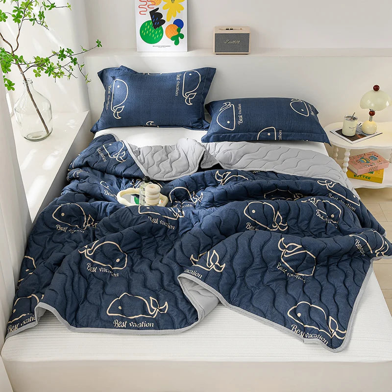 Lightweight Breathable Cooling Summer Quilt | Soft Duvet Comforter