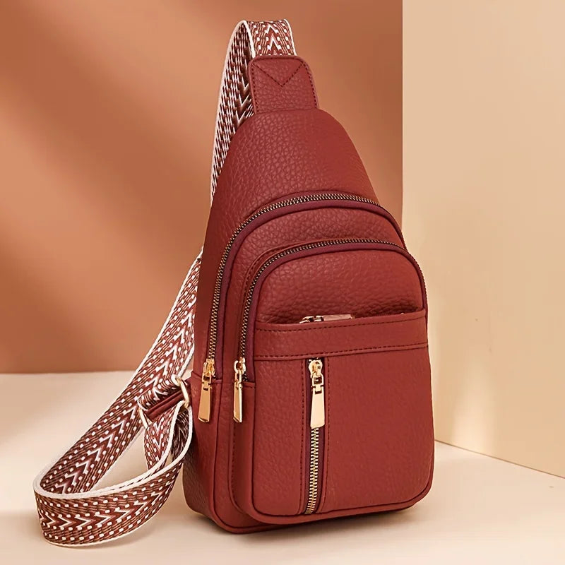Multifunctional Retro Chic PU Leather Crossbody Bag | Versatile Design