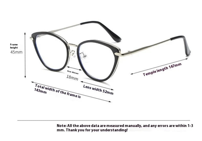 Women's Photochromic Cat's Eye Glasses | UV Protection Eyewear