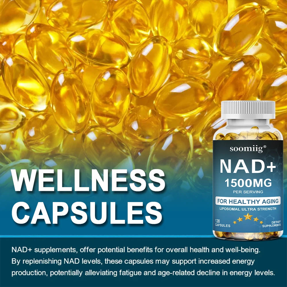 NAD 1500 Mg + Trans-resveratrol | Anti-Aging & Energy Boost