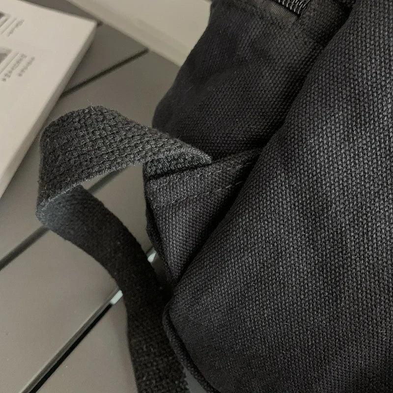 Vintage Washed Canvas Backpack | Stylish School & Travel Bag