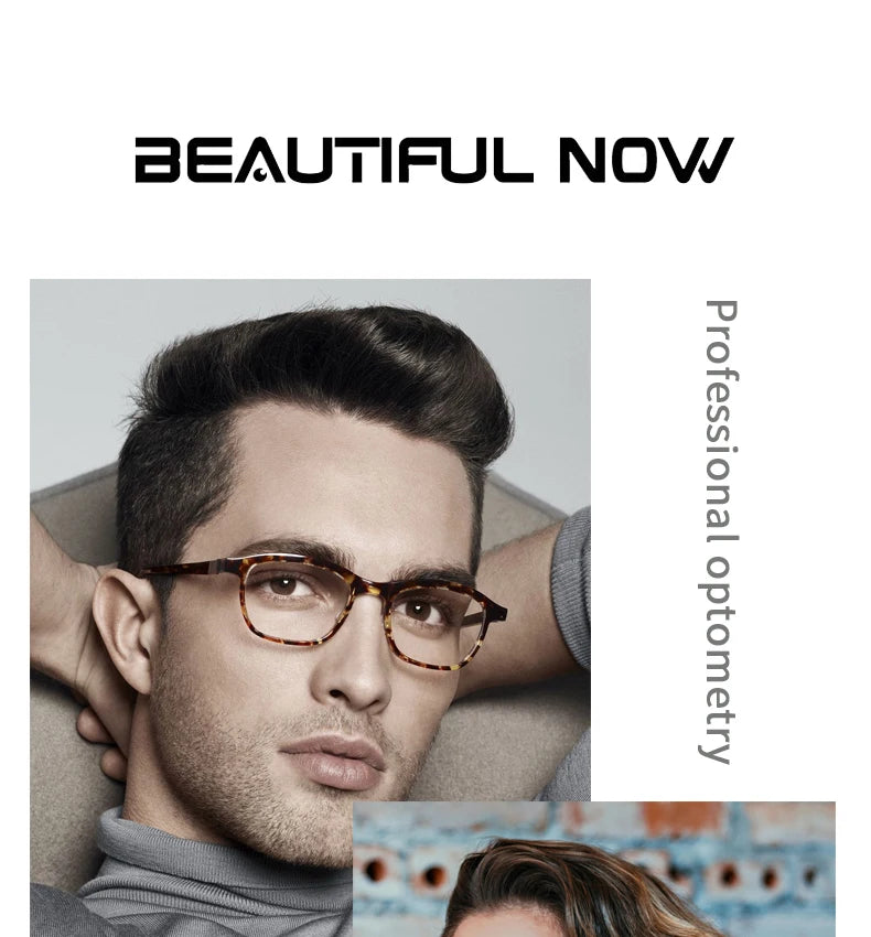 Unisex Rectangle Eyeglass Frames with UV Protection | Stylish and Versatile