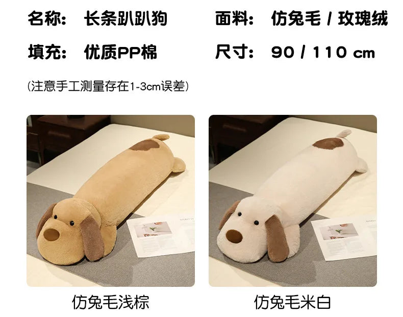 Cute Long-Haired Dog Plush Toy | Adorable Stuffed Animal Pillow