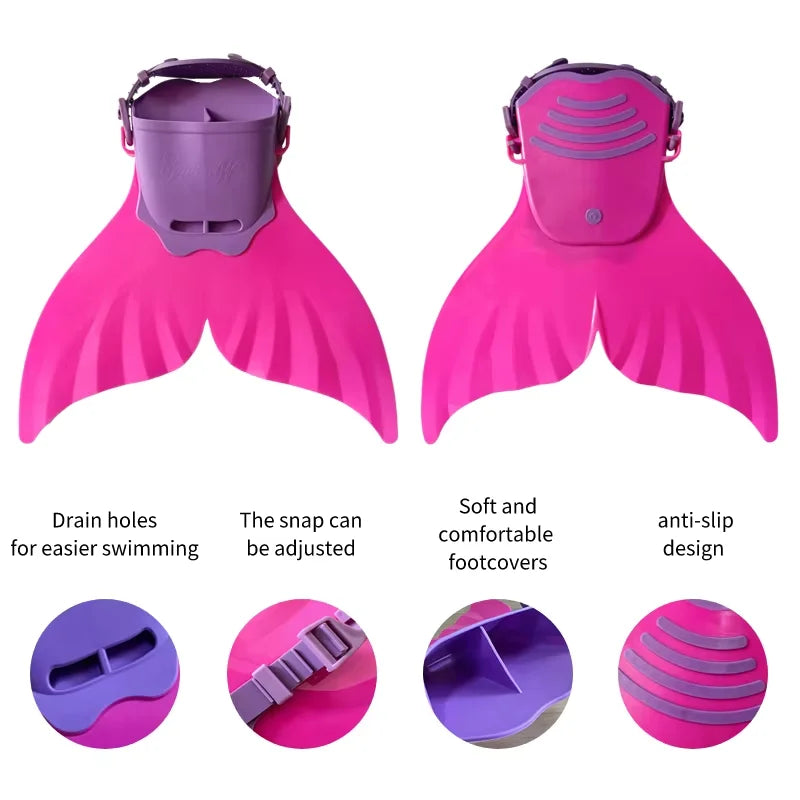 Children's Mermaid Swim Fins | Fun & Safe Pool Diving Gear