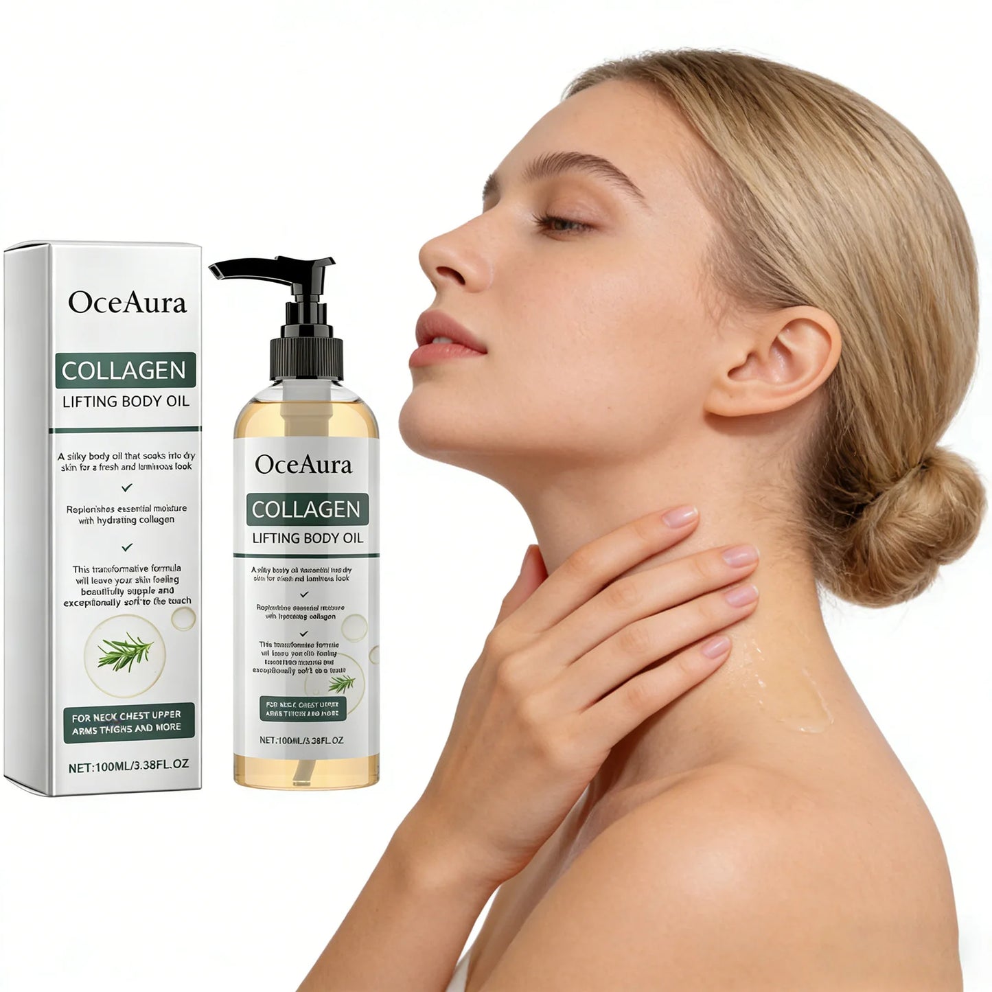 Collagen Body Oil for Skin Tightening and Elasticity Enhancement
