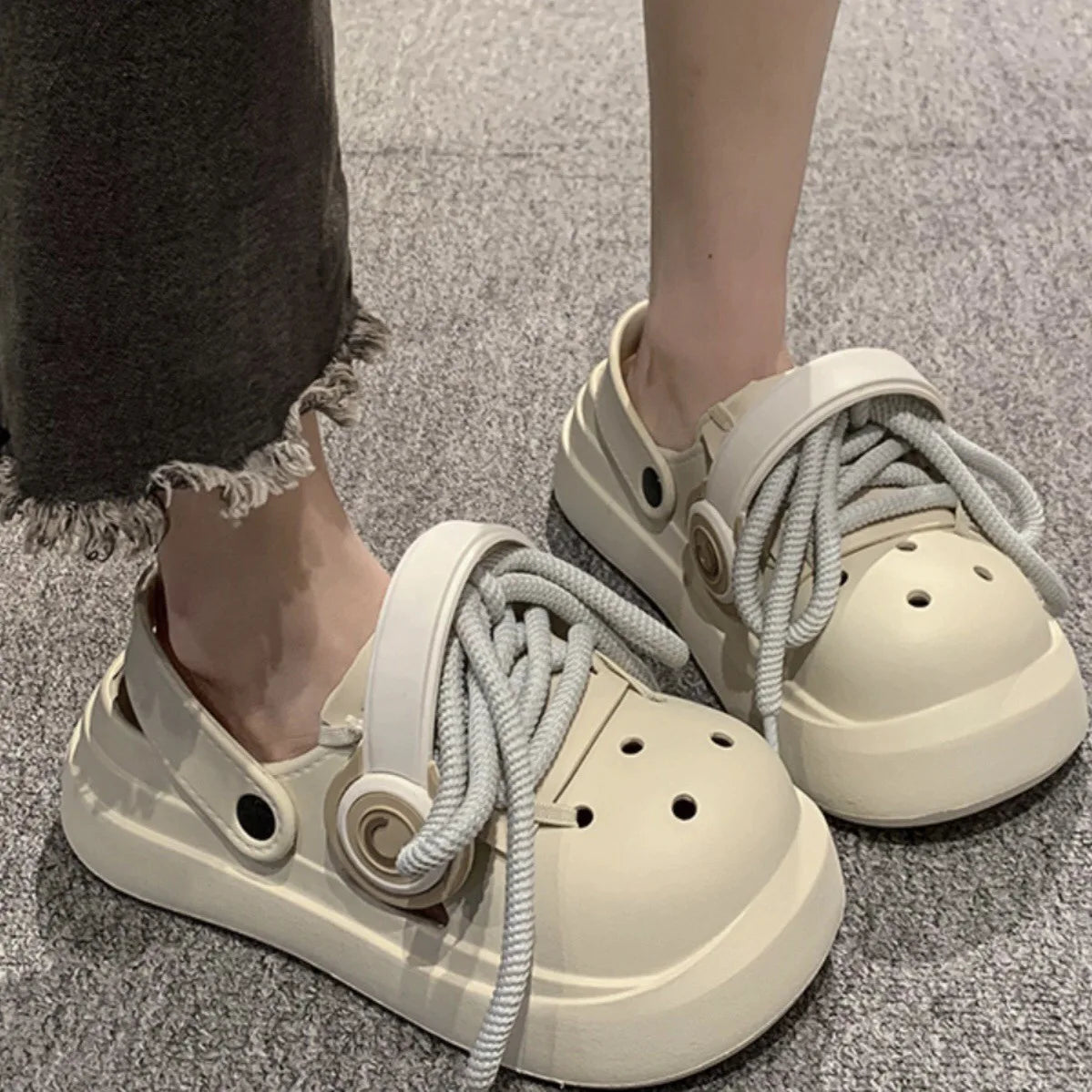 Stylish Women Summer Sandals | Comfortable Lace-Up Clogs for All