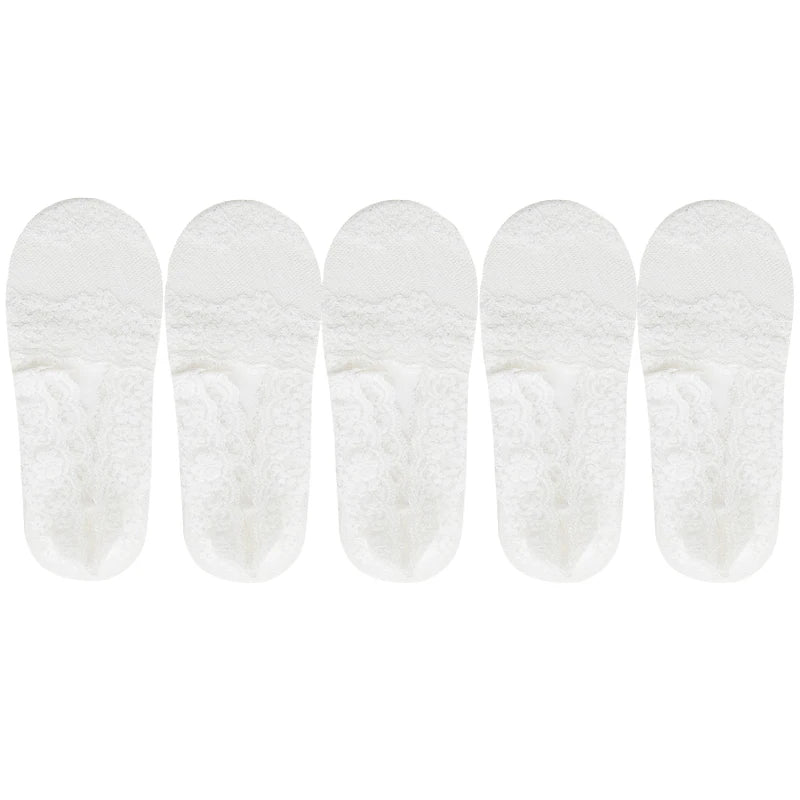 Women's Lace Invisible Ankle Socks | Chic No-Show Comfort