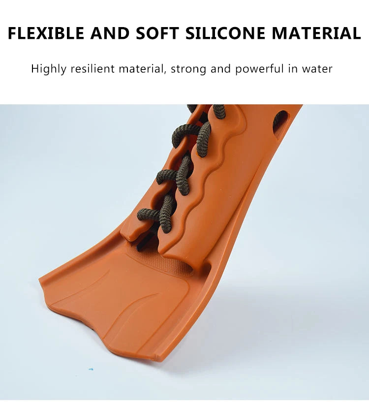 Adjustable Short Snorkeling Fins | Anti-Slip Swimming Equipment