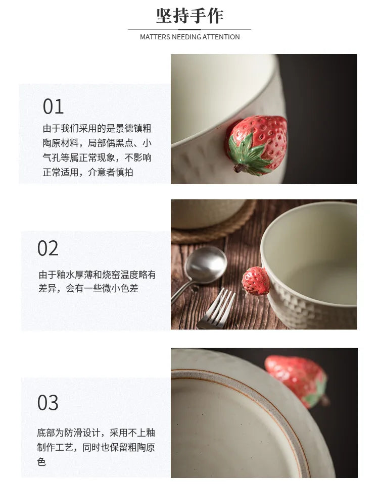 Cuenco de sopa de cerámica hecho a mano con doble asa | Elegancia de estilo japonés