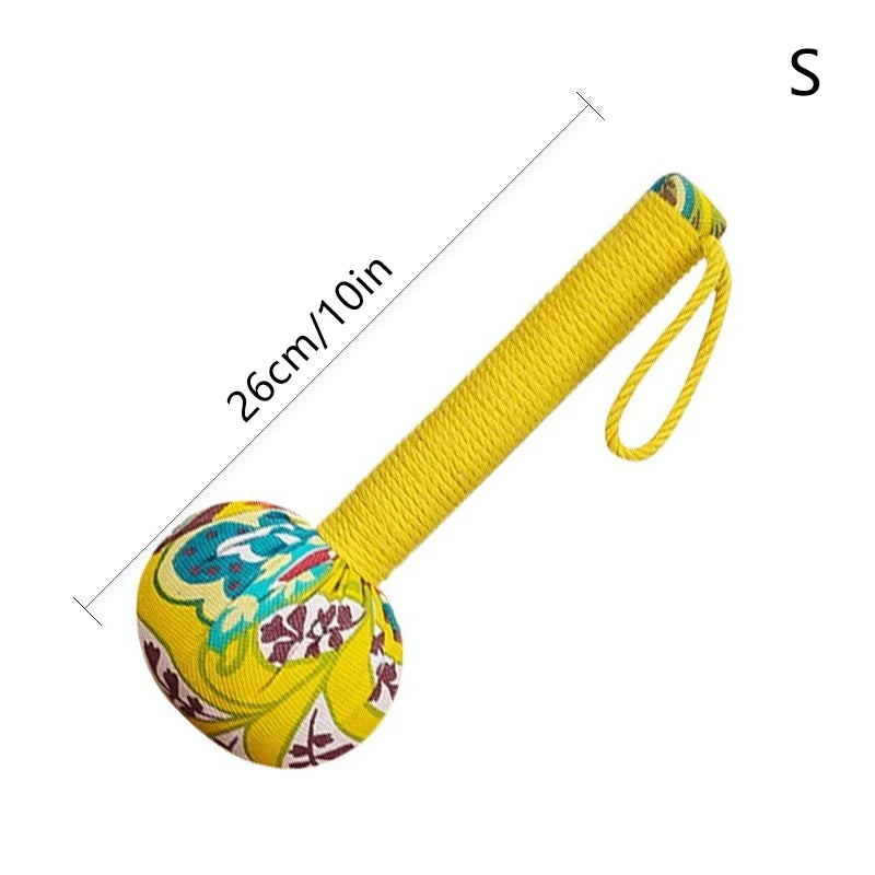 Long-Handled Wormwood Massage Hammer for Stress Relief