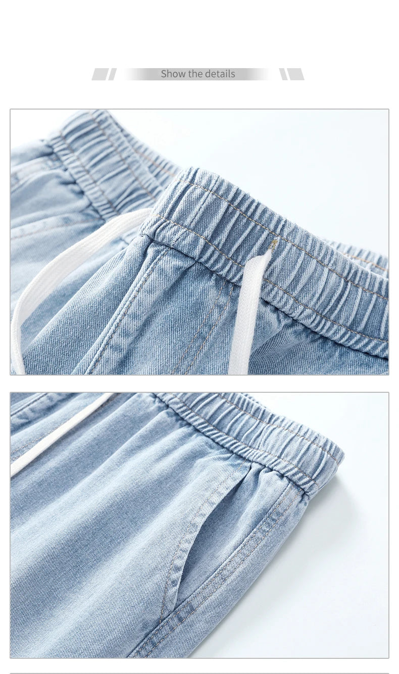 Men's Casual Light Blue Denim Shorts | Comfortable & Stylish
