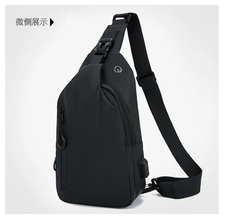Stylish Men's Chest Bag | Casual One Shoulder Crossbody Design
