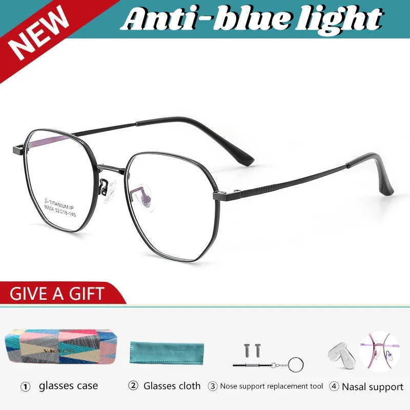 Retro Anti-Blue Light Eyeglasses for Women | Stylish and Customizable