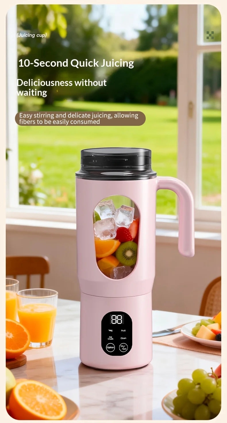 Portable Juice Maker Blender | 580ML Juicer for Smoothies & Shakes