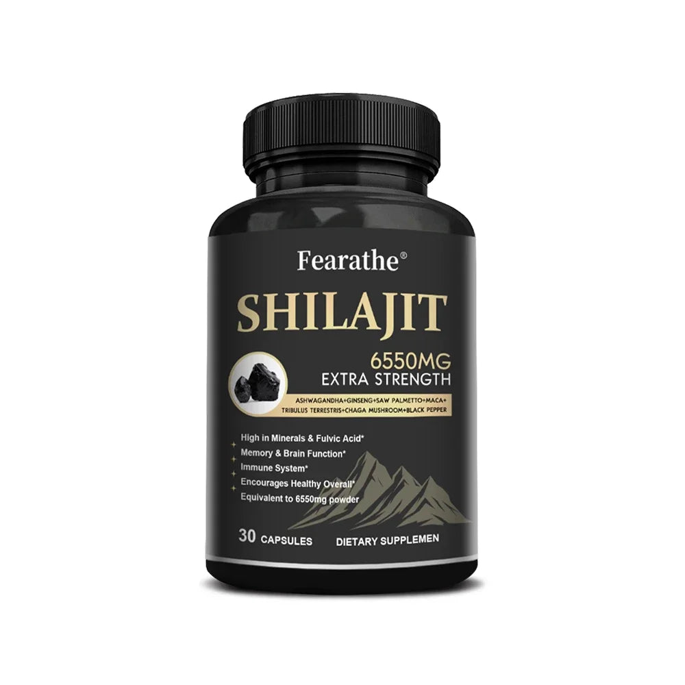 Shilajit Ginseng Maca Capsules | Energy, Endurance & Wellness