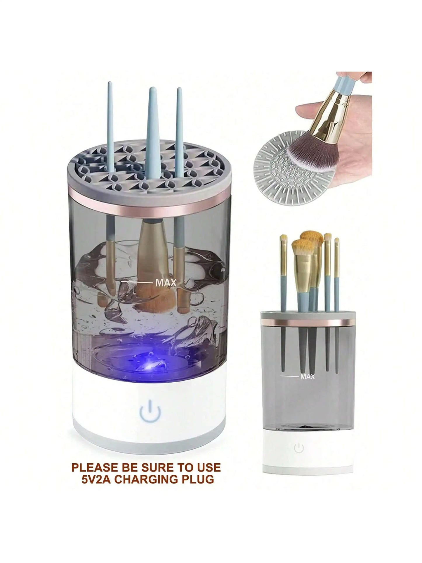 Electric Makeup Brush Cleaner Machine | Automatic Spinner & Dryer