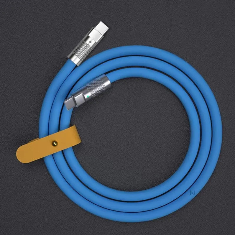 120W Super Fast Charge PD Type C Liquid Silicone Cable