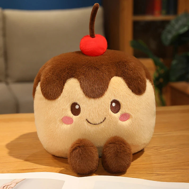 Kawaii Strawberry Food Doll Throw Pillow | Perfect Gift Idea