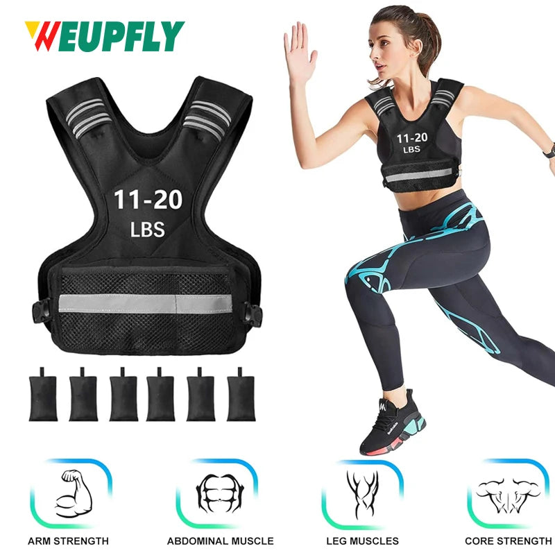 Adjustable Weighted Vest for Enhanced Workouts | 11-20lbs