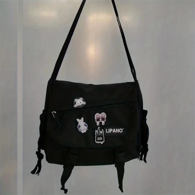 Large Capacity Nylon Shoulder Bag | Versatile Messenger Carry
