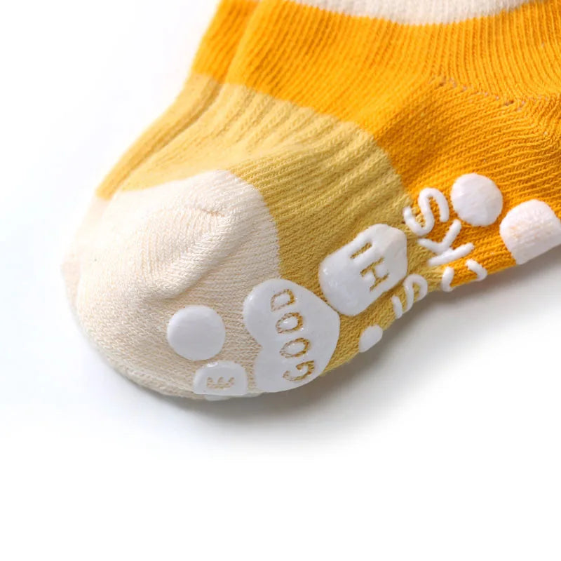 5 Pairs Kids Casual Cute Non-slip Socks | Breathable Comfort